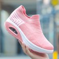 thumbnail image 6 of Mostsola Slip on Sneakers Women Lightweight Casual Running Shoes Platform Knit Mesh Sock Shoes, 6 of 9