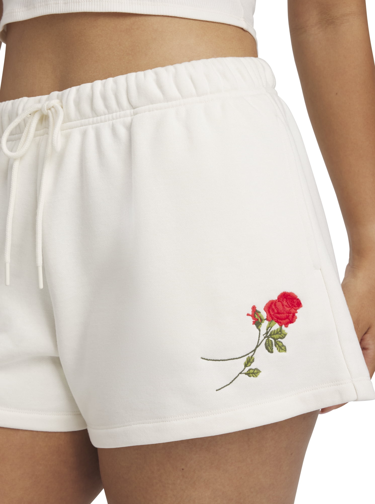 Mills by Millie Bobby Brown Women's Embroidery Fleeced Terry Short, Sizes XXS-XXL