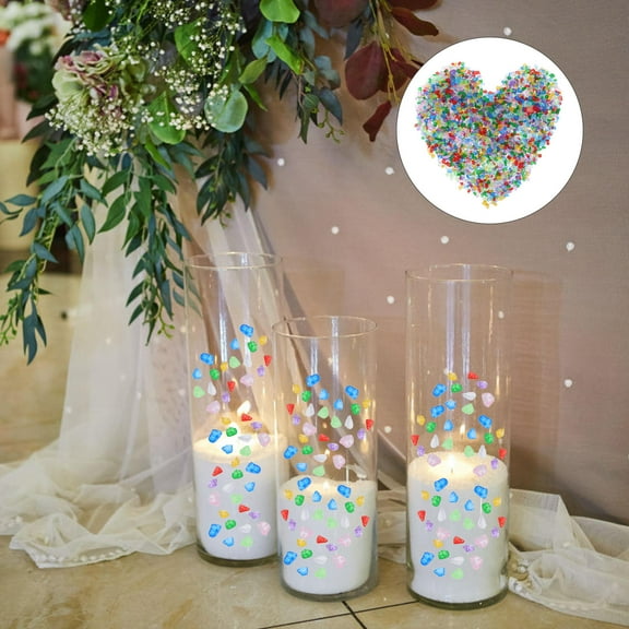 YUYUETIME 1 Set Colored Glass Flat Beads for Jewelry Making Assorted Color Irregular Shaped Stones