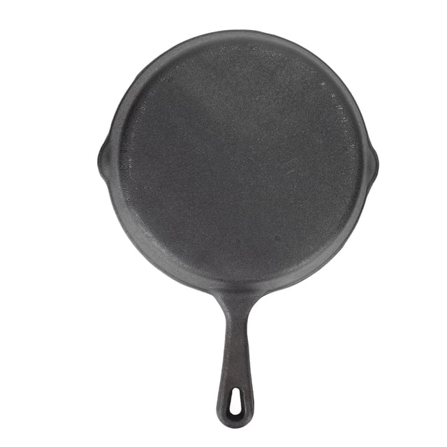 Sartén de hierro fundido con distribución uniforme del calor, pre-sazonada, de fácil cocción, para parrilla, horno y asador, 10 cm/3,9 pulgadas