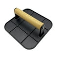 thumbnail image 5 of LOVIVER Aluminum Alloy Burger Press Grill Cooking Smasher Professional Wooden Handle Hamburger Press for Steak Making BBQ Accessories Square Black, 5 of 8
