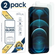 (3-Pack) Borz Tempered Glass Screen Protector For iPhone 12, iPhone 12 Pro, iPhone 11, iPhone XR (10R) - Case Friendly, Easy Install, No Bubbles, Clear, Glass Film Cover, In Retail Box (6.1" Inch)