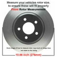 thumbnail image 4 of Detroit Axle - Brake Rotors for 2004-2008 Chevrolet Malibu 2005-2007 Pontiac G6, Disc Brake Rotors Replacement: 10.86 inch Front and 10.63 inch Rear Rotors, 4 of 7