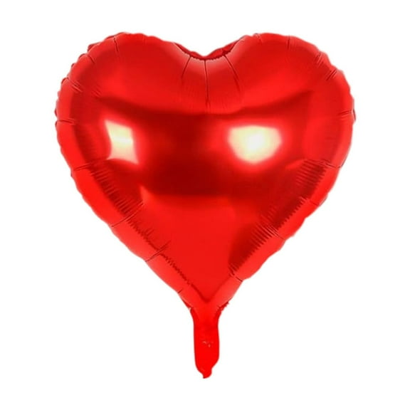 DefiDgd 10pcs Heart Balloons Decoration,Heart Shape Foil Balloons for Valentines Day Birthday Wedding Holiday Party Decorations(Red)