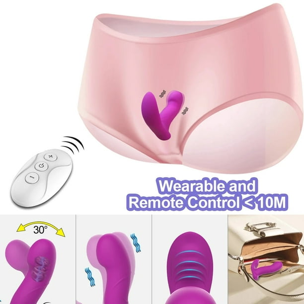 Vibrator for Women Wireless Remote Control Vibrator Wearable Vibrator  Finger Wiggling Vibrator Female Sex Toys Purple