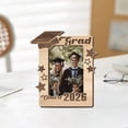 thumbnail image 4 of Class Of 2026 Graduation Photo Frame, Graduation Themed Display Stand With Cap And Diploma Design, Natural Wood Finish, 17 * 15cm, 2026 Graduation Memory FrameforPhotos, 4 of 6
