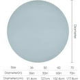 thumbnail image 2 of Round Table Cloth, Light Blue Solid Color Tablecloth Washable Dinng Table Covers Decorative for Kitchen & Table Linens 70" x 70", 2 of 8