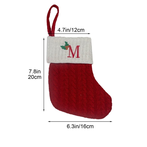 Decoraciones Del Árbol de Navidad Cartas Grandes de Navidad, Calcetines de Navidad, Rayas Lindas, Colgante Del Árbol de Navidad, Decoraciones de Vacaciones Árbol de Navidad Pequeño