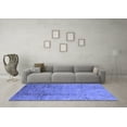 thumbnail image 3 of Ahgly Company Indoor Square Oriental Blue Industrial Area Rugs, 8' Square, 3 of 4