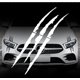 thumbnail image 5 of Monster Claw Sticker, 2 Pcs Car Sticker Eyebrow Headlight Stickers Decoration Motorcycle Stickers Vinyl Decals Aesthetic Stickers40*14cm(white), 5 of 5
