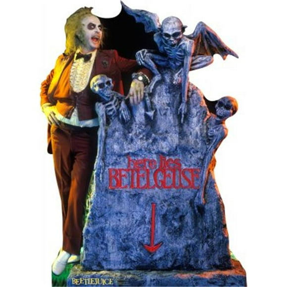 Advanced Graphics Beetlejuice - Here Lies Betelgeuse Life Size Cardboard Cutout Standup - Beetlejuice (1988 Film)