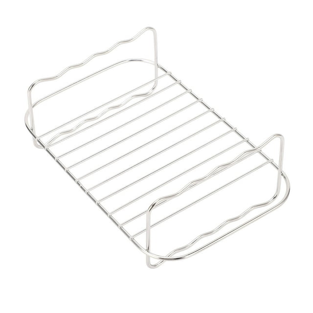Grille de Friteuse à Double Panier en Acier Inoxydable, Revêtement Antiadhésif de Qualité Alimentaire, Économise du Temps, Grille de Friteuse en Acier Inoxydable pour DZ201