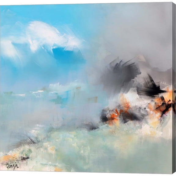 Great Art Now Living Blue by Marianne Quinzin, Canvas Wall Art, 24W x 24H