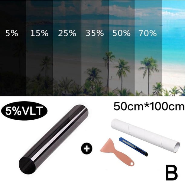 Pro Limo negro 5% ventana de coche tinte rollo 6M X 76 cm película Tinting E4F4