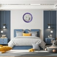 thumbnail image 5 of DecorShore 24" Round Mosaic Wall Mirror in Ultra Violet - Purple Decorative Wall Mirror, 5 of 7