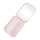 thumbnail image 1 of Peine de espejo plegable duradero para mujeres de 1 pieza para cabello rizado y lacio en color rosa, 1 of 6