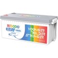 thumbnail image 1 of Redodo 24V 100Ah LiFePO4 Lithium Battery, 100A BMS, 4000+ Cycle Times for Trolling Motor, RV/Camper, Solar, Off-Grid, Boat, Marine, 1 of 7