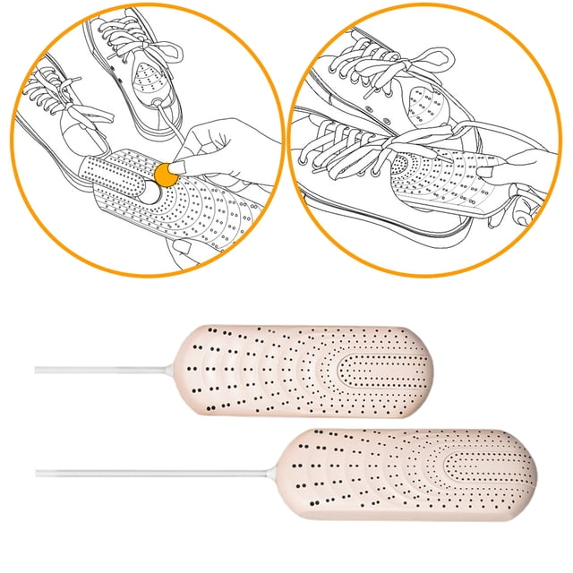 de zapatos eléctrico portátil Desodorizador Zapatos de cuero Bota Deshumidificación Dispositivo desinfectante 3H / 6H / 9H Temporizador - Rosado Baoblaze Secador de zapatos para el hogar