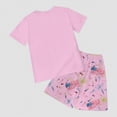 thumbnail image 5 of HCNTES Toddler Baby Boy Girl Outfit USA Flag Embroidery Knit Short Sleeve T Shirt Tops And Shorts Set Kids 1T 2T 3T 4T 5T 6T 7T 8T 9T Independence Day Clothes(H03-Light Pink,2-3 Years), 5 of 7
