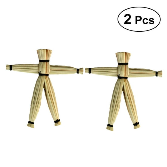 Prop Scarecrow 2pcs Voodoo Doll Close-Up Psychokinesis Tricks Funny Scarecrow Toy