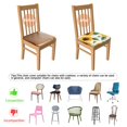 thumbnail image 5 of Sunflower Pattern Seat Covers for Dining Room Chairs Set Of 4,Stretch Printed Washable Chair Seat Cover with Elastic Ties and Button,Removable Waterproof Couch Cushion Covers, 5 of 6