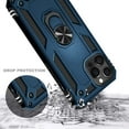 thumbnail image 5 of For iPhone 12 / 12 Pro Case with Tempered Glass Screen Protector, Nagebee Military Armor [Magnetic Ring Holder & Kickstand] Shockproof Protective Cover (Navy Blue), 5 of 5