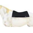 thumbnail image 2 of Horse 28"x30" Western Contoured Faux Fur Padded Saddle Pad Black 39143BK, 2 of 5