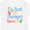 thumbnail image 4 of Inktastic My Aunt in Michigan Loves Me Boys or Girls Long Sleeve Toddler T-Shirt, 4 of 5