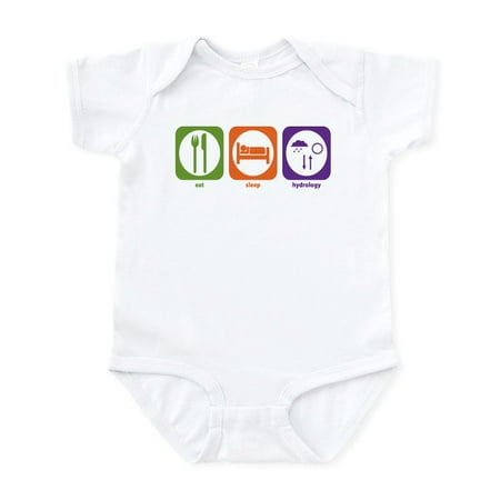 

CafePress - Eat Sleep Hydrology Infant Bodysuit - Baby Light Bodysuit Size Newborn - 24 Months