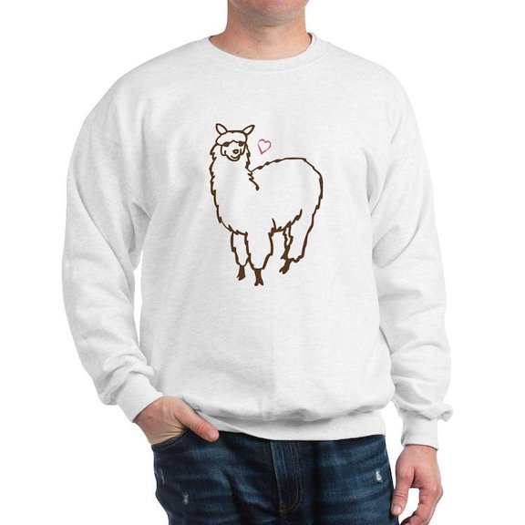CafePress - Cute Alpaca Sweatshirt - Crew Neck Sweatshirt