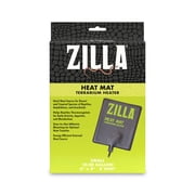 Zilla Terrarium Heat Mat for Reptiles, Black, Small, 10-20 Gallon, 8 Watt
