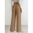 thumbnail image 5 of PRETTYGARDEN Womens Wide Leg Dress Pants Business Casual Flowy Work Palazzo Pants High Waisted Slacks Trousers, 5 of 9