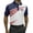 R27-White, variant on RMGVDSD Mens Golf Shirts 4th of July Polo Shirt Patriotic Independence Day Striped Star Print Short Sleeve Button Front Performance Tops Basic Shirts Tops