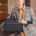 thumbnail image 3 of Portable Cloth Briefcase - Large Capacity Document Bag for Business Meetings - Stylish & Practical, 3 of 6