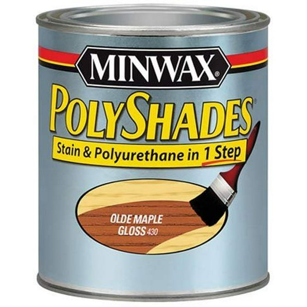 Minwax 214304444 Polyshades Stain & Polyurethane in 1 Step, 1/2 pint
