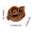 thumbnail image 6 of Utoimkio Cute Otters Resin Plant Pots Succulent Flower Pots Garden Decorative Planter Pots with Drainage Holes Outdoor and Indoor Home Garden Decorations, 6 of 6