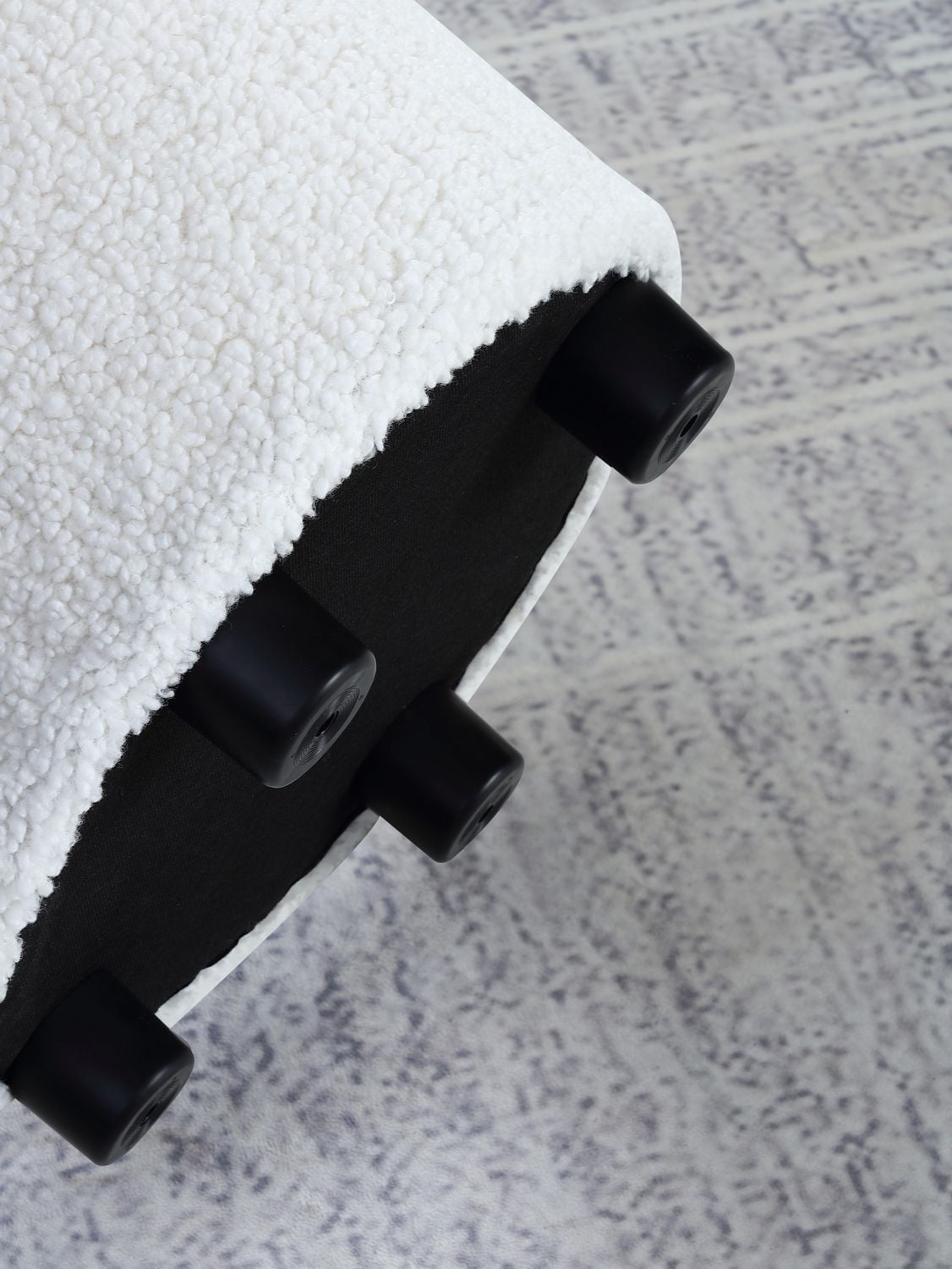 Hometrends Rangement bouclé  avec couvercle Rangement bouclé