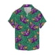 thumbnail image 5 of Ceisia Men's Mardi Gras Festive Print Short Sleeve Button-Up Shirt Collection | Leopard Print & Carnival Mask Button-Up Shirt Gifts, 5 of 5