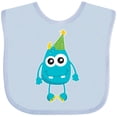 thumbnail image 3 of Inktastic Blue Monster Boys or Girls Baby Bib, 3 of 4
