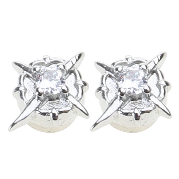 WINDLAND Magnetic Polaris Star Stud Earring Non-Piercing Cheater Fake Ear Gauges Stainless Steel Strong Magnet Ear Clip Jewelry