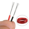 thumbnail image 3 of Extension Cable Wire Cord 2pin 22 AWG Parallel Wire 4M Length Red Black, 3 of 5