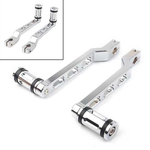 ZS Heel Toe Shift Lever w/ Shifter Peg Chrome for Harley Touring Street Road Glide