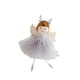 thumbnail image 4 of Colgantes de muñeca de ángel de Navidad, miniaturas colgantes para árbol de Navidad, decoración de malla Gris, 4 of 9
