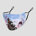 thumbnail image 4 of Mascarilla Estampado de patrón navideño Bucle de oreja ajustable Transpirable A prueba de polvo, 4 of 8