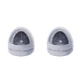 thumbnail image 4 of Greeniant Tienda de campaña para mascotas, cama para perros pequeños, cabaña con cojín extraíble, nido de gatito de felpa lavable, casa Gris 2piezas, 4 of 6