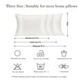 thumbnail image 3 of Silk Pillowcase for Hair and Skin With Zipper, Soft, Breathable, Smooth and Cool Pillowcase for Sleeping, 3 of 7