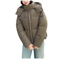 thumbnail image 5 of Sriper Womens Padded Jacket Zip up Stand Collar Windproof Thermal Quilted Coats Long Sleeve Thick Warm Down Coat Soild Color Fashion Casual Winter Outerwear Snow 2025 Trendy Clothes Fit Going Out, 5 of 6