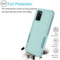 thumbnail image 5 of For Samsung Galaxy A03S Case, Phone Case for Galaxy A03S 6.5 inch, Takfox Sturdy Rugged 2 in 1 Hybrid Heavy Duty Armor Hard Plastic & Rubber Shockproof Full Body Bumper Cover (Turquoise), 5 of 9
