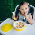 thumbnail image 5 of Primo Passi Baby Suction Bowl with Utensils, Yellow, 5 of 5