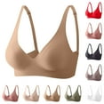 thumbnail image 5 of Womens Wireless Triangle Bralette Plunge Seamless Bras No Underwire Sexy Comfortable Everyday Bra, 5 of 5